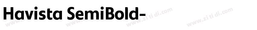 Havista SemiBold字体转换